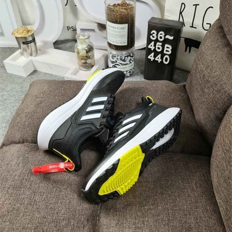 Branded Eq 21 Ultra Black White Running Shoes