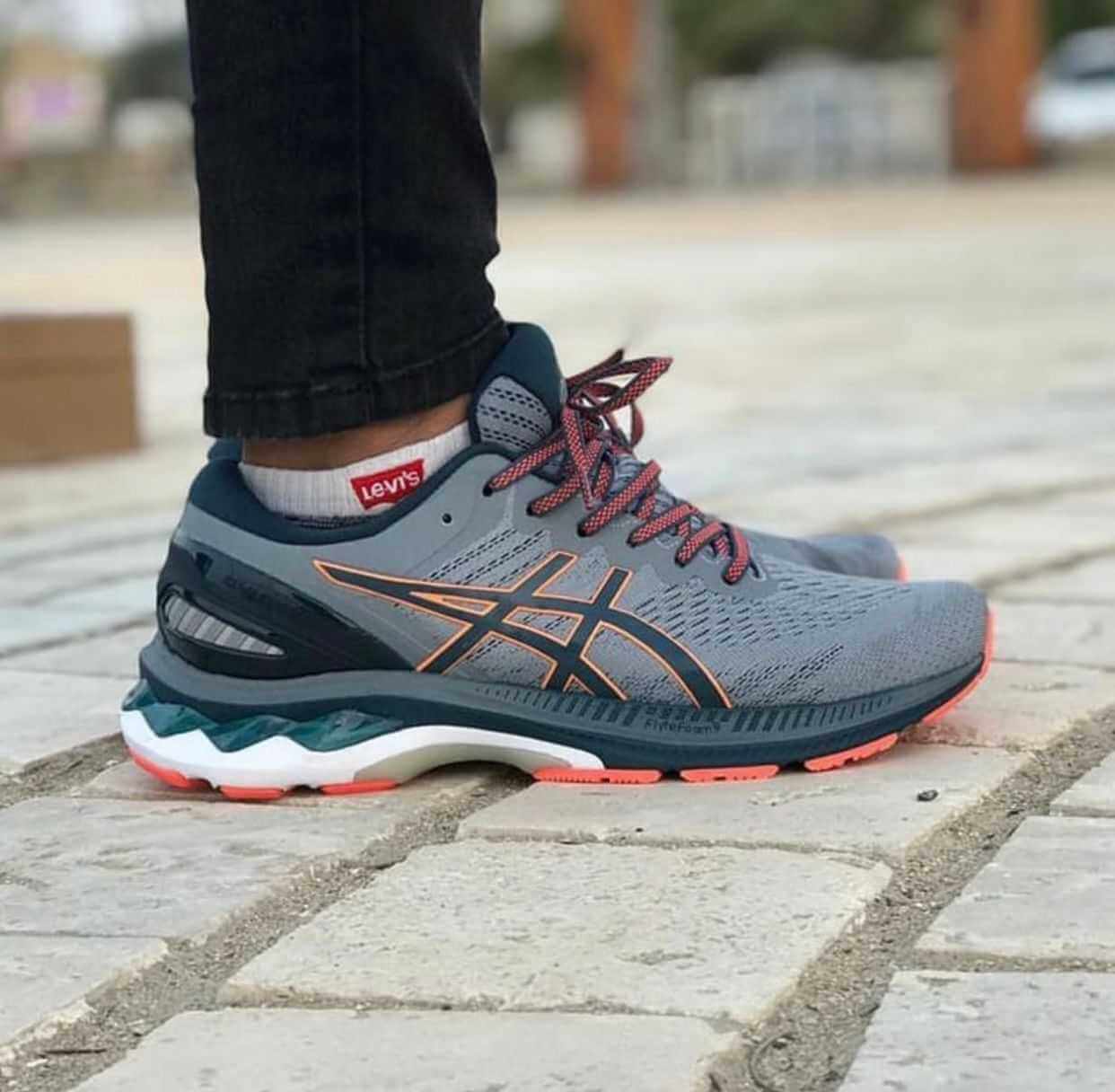Asics Kayano 27 Grey Running Shoes