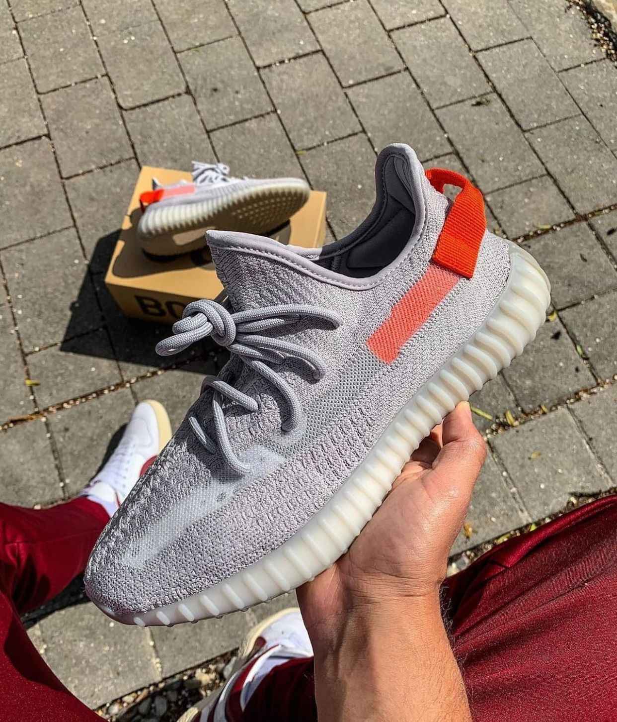 Branded Yeezy Boost 350 V2 Grey Sneakers