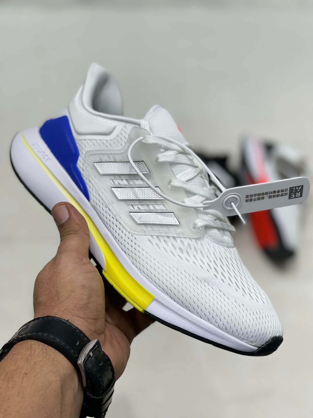 Branded Eq 21 White Running Shoes