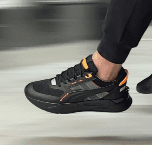 Branded Mirage Sport Black Running Shoes