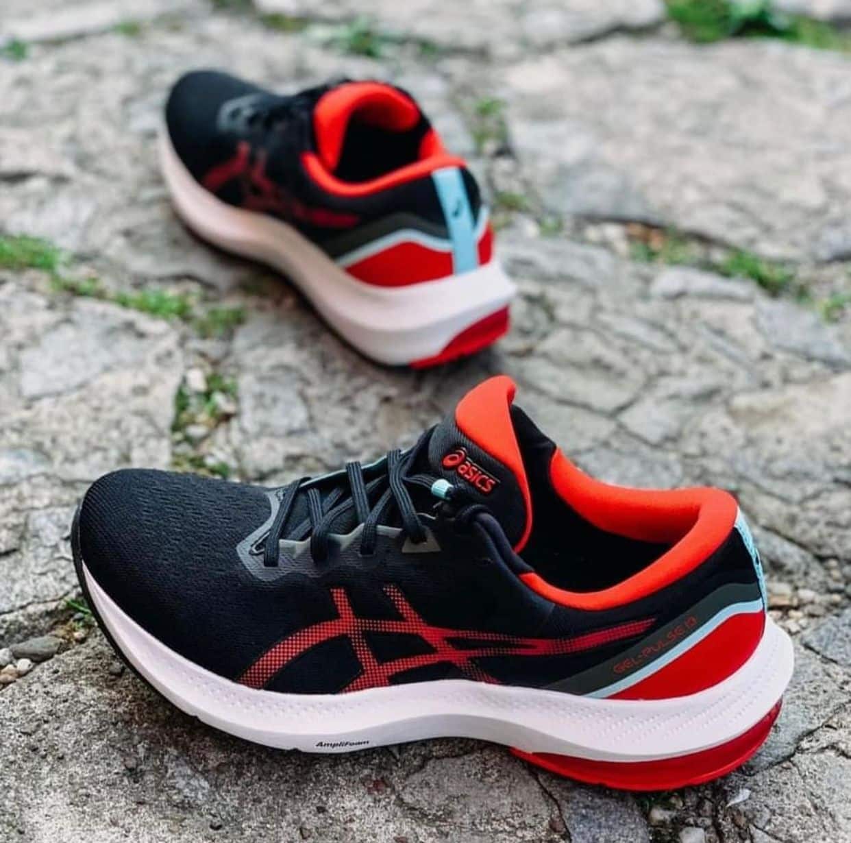 Asics Gel-Puluse 13 Black Red Running Shoes
