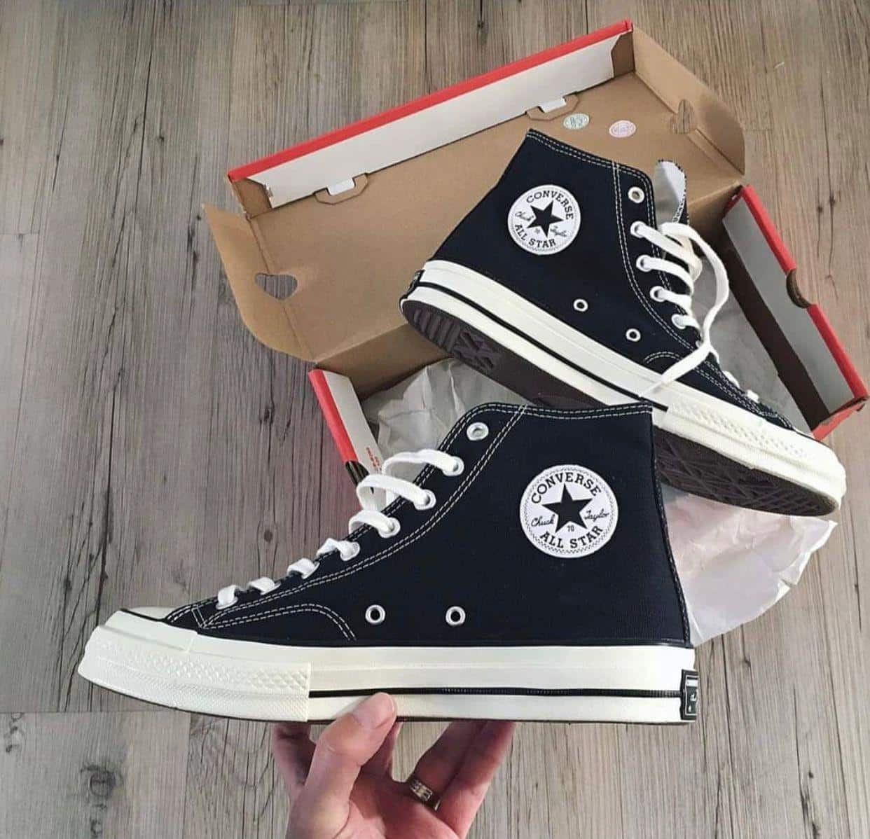 Branded  Chuck 70 High Black Sneakers