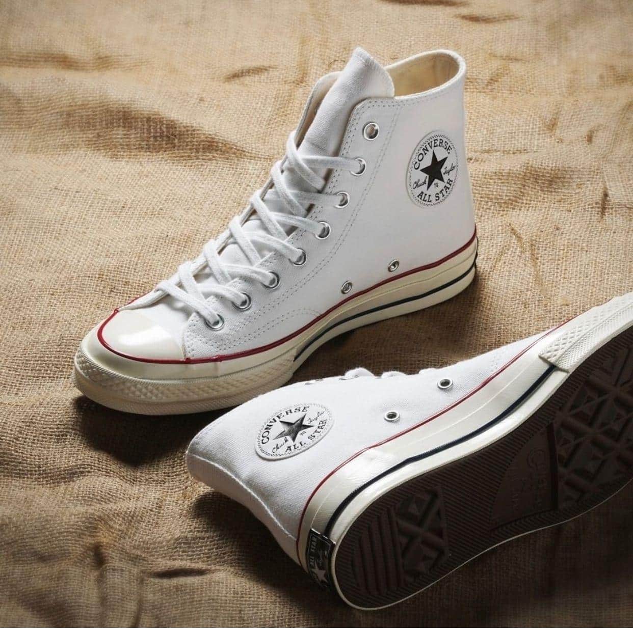 Branded  Chuck 70 High White Sneakers