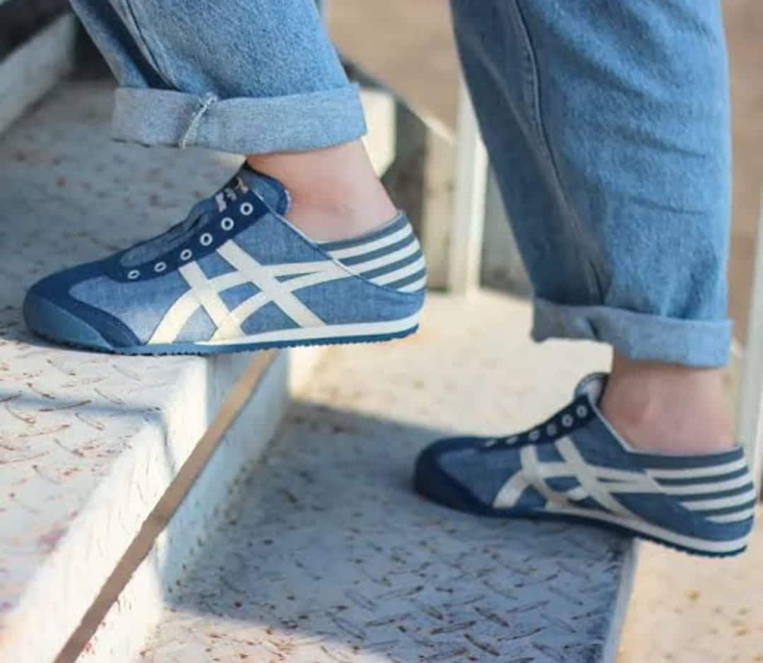 Branded Onitsuka Mexico 66 White Blue Sneakers