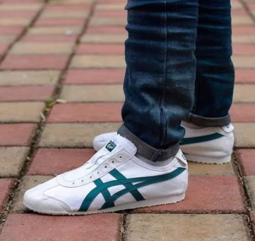 Branded Onitsuka Mexico 66 White Navy Sneakers