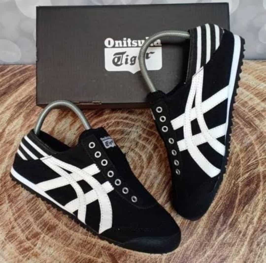 Branded Onitsuka Mexico 66 Black White Sneakers