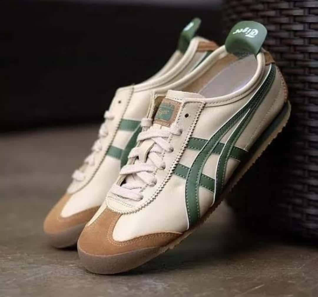 Branded Onitsuka Mexico 66 Cream Brown Sneakers