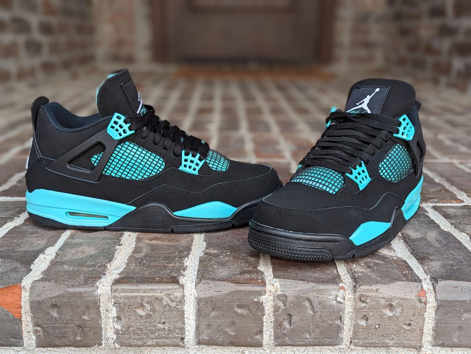 Branded Air Retro 4 Sky Sneakers