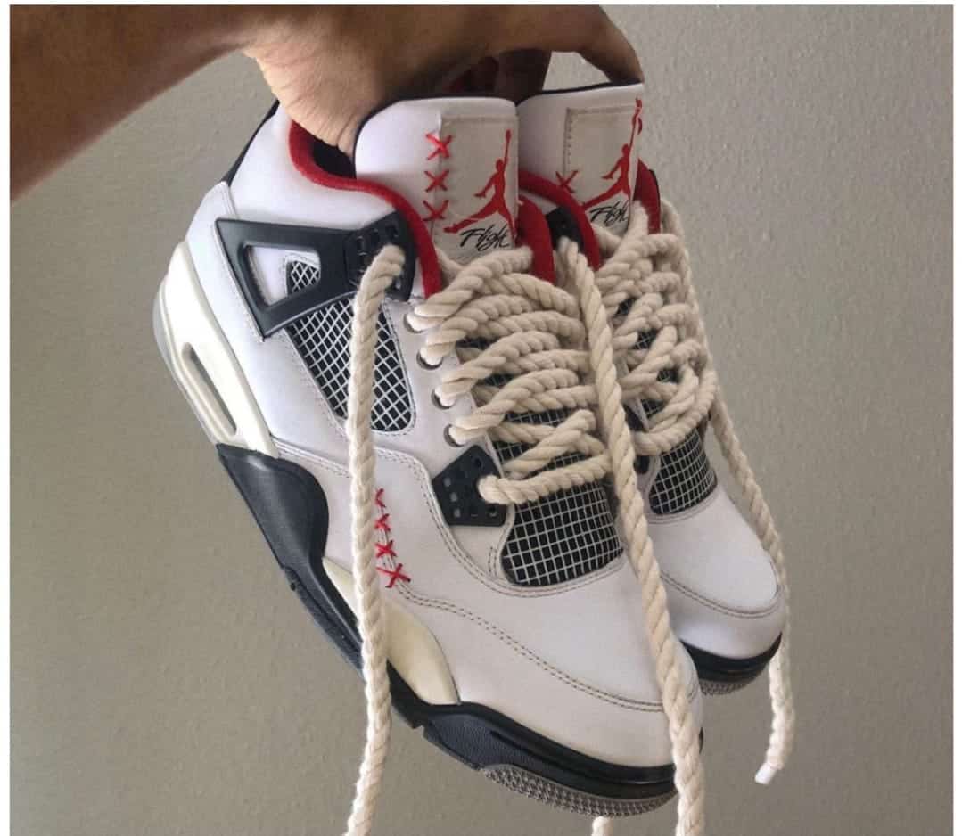 Branded Air Retro 4S Black Red Sneakers