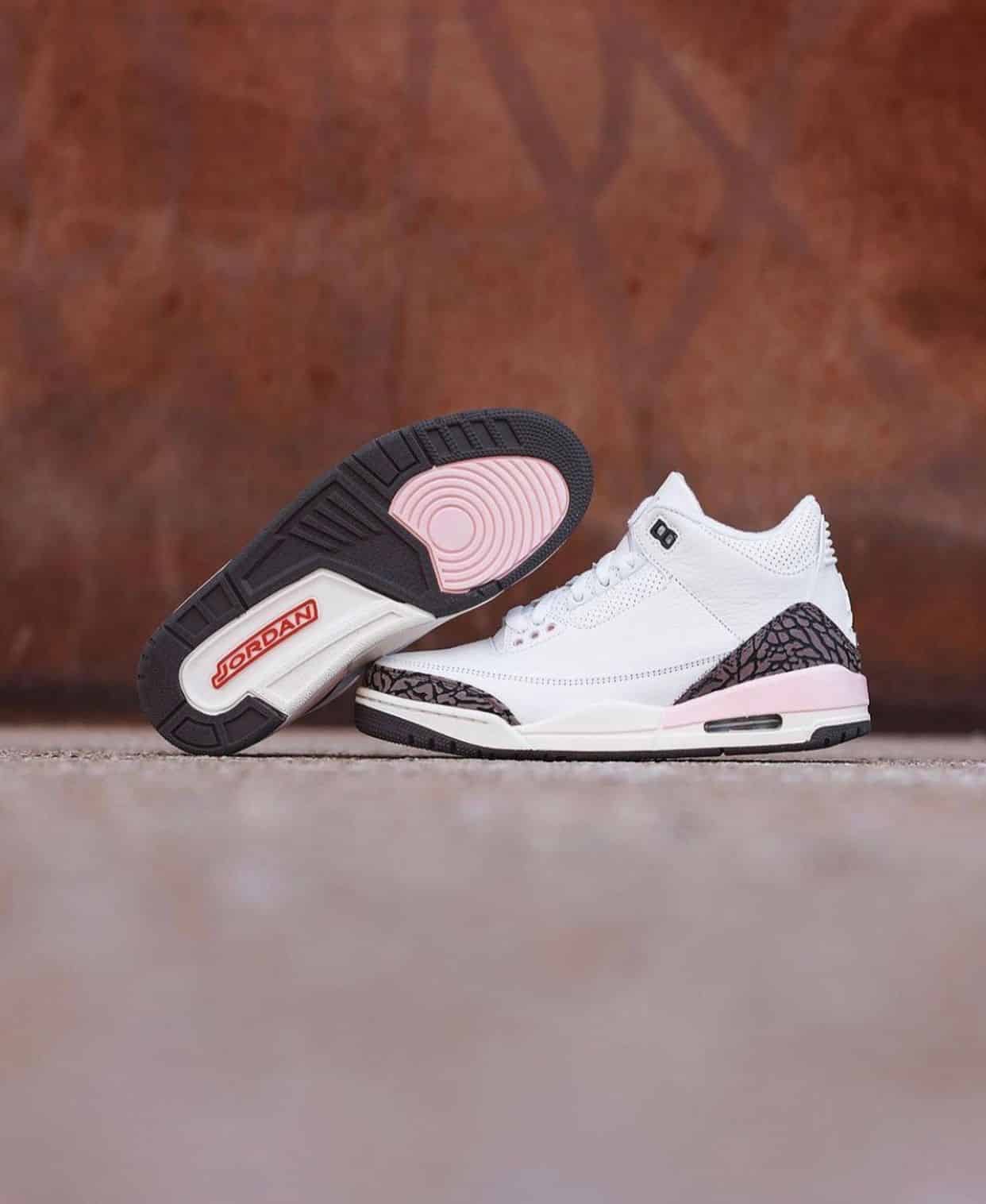 Branded Air Retro 3 Pink Girls Sneakers