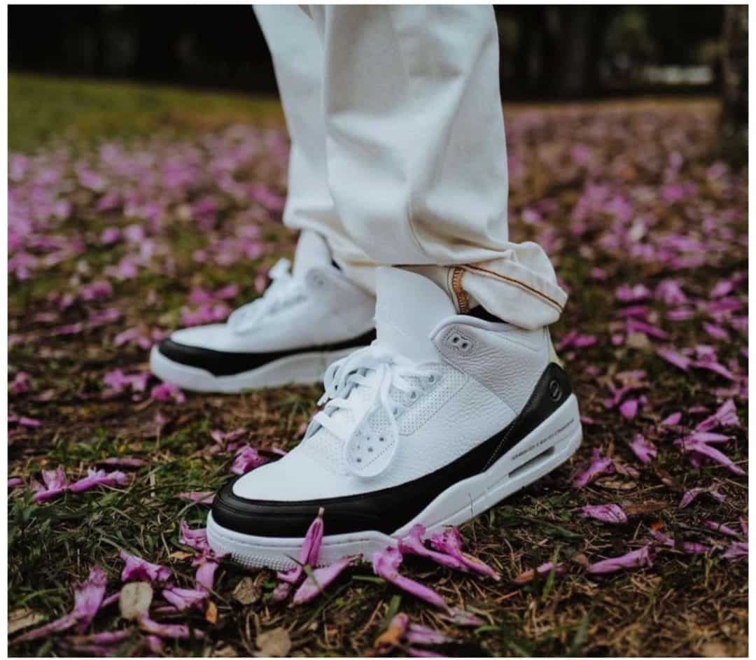 Branded Air Retro 3 Black Sneakers