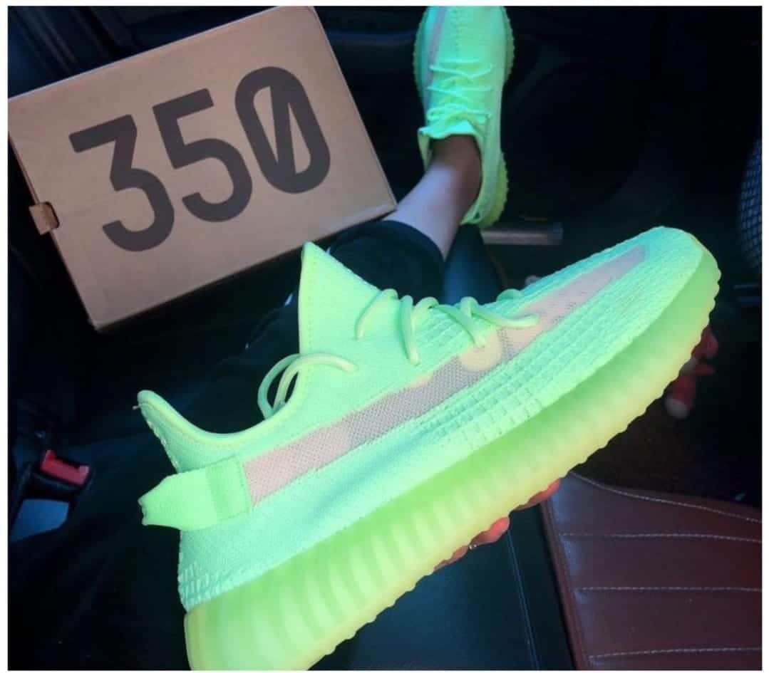 Branded Yeezy Boost 350 V2 Green Sneakers