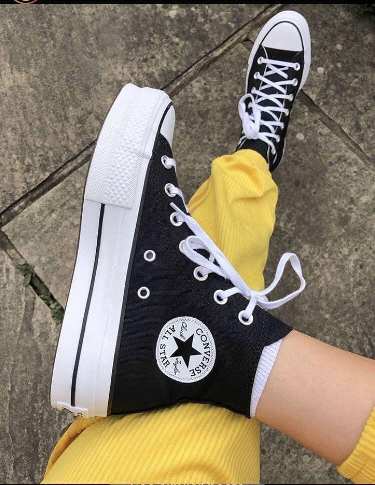 Branded All Star  Black Long Sneakers