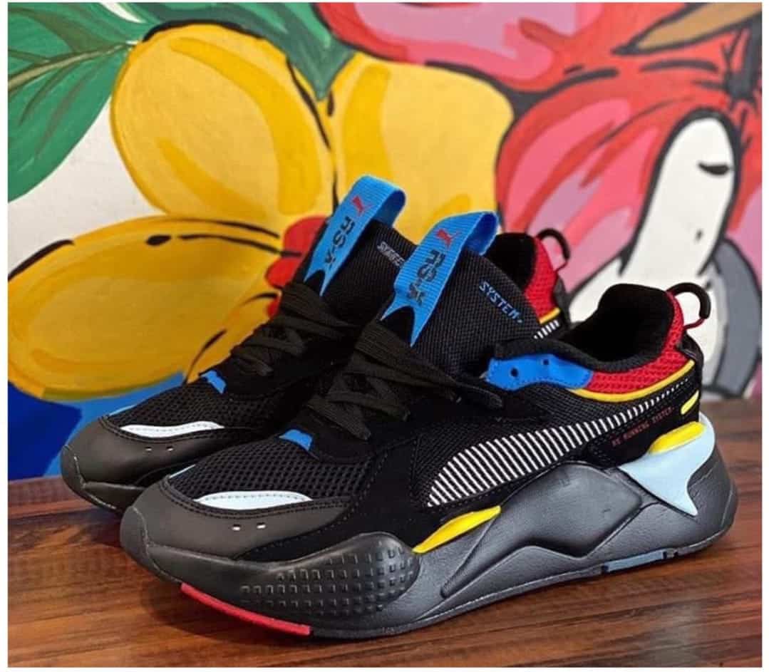 Branded RSX Black Sneakers
