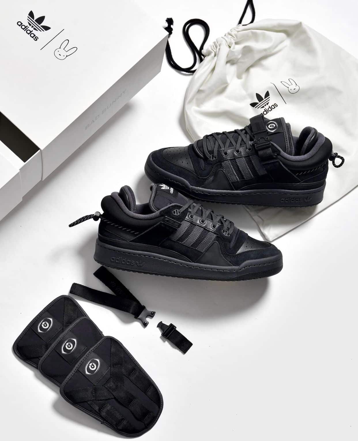 Branded Bad Bunny Black Sneakers