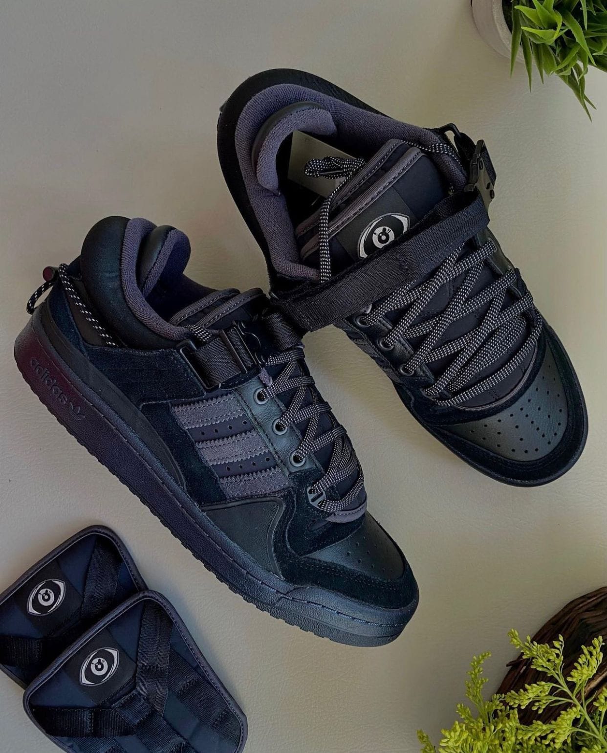 Branded Bad Bunny Black Sneakers