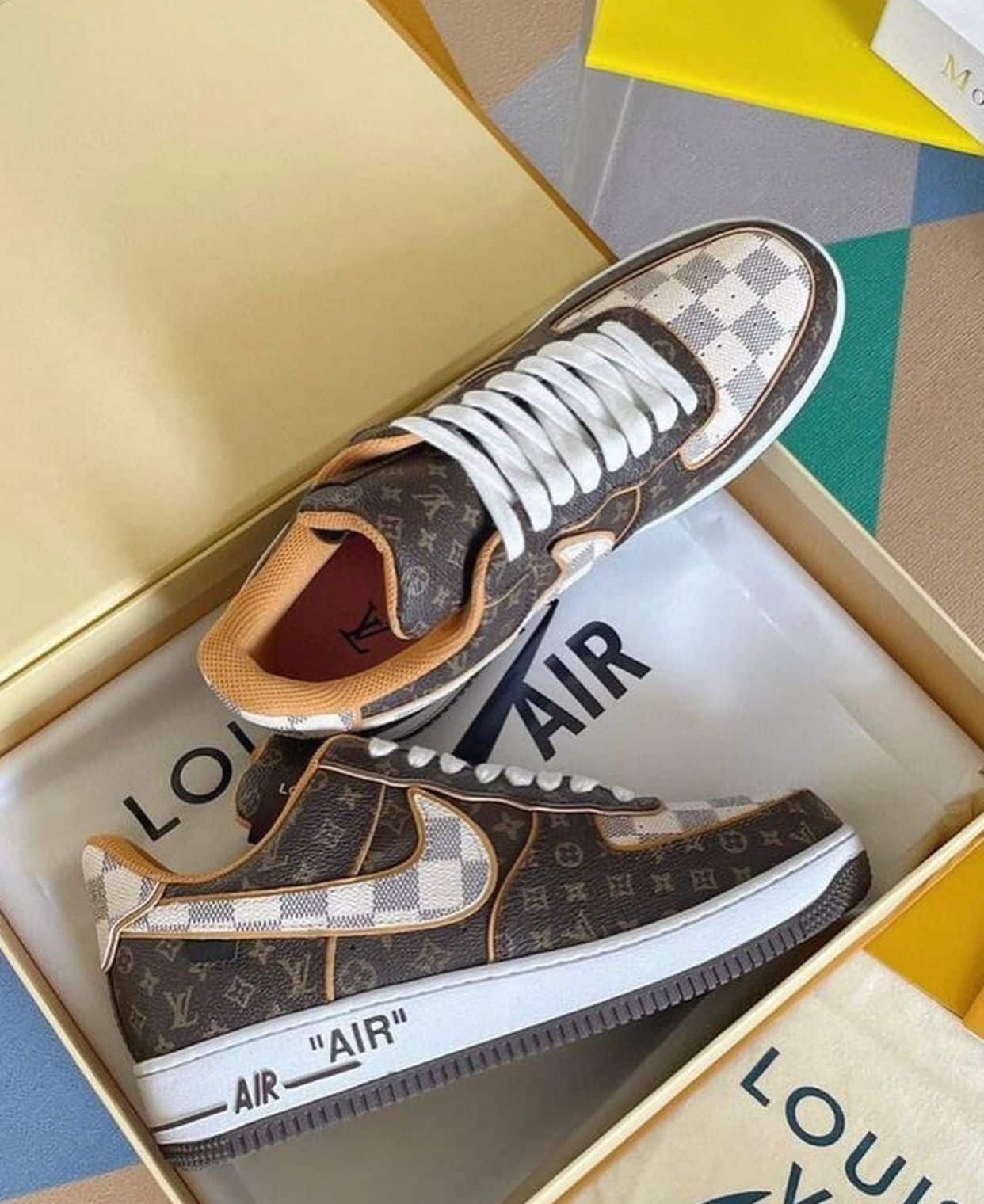 Branded Louis Vuitton Airforce 1 Sneakers