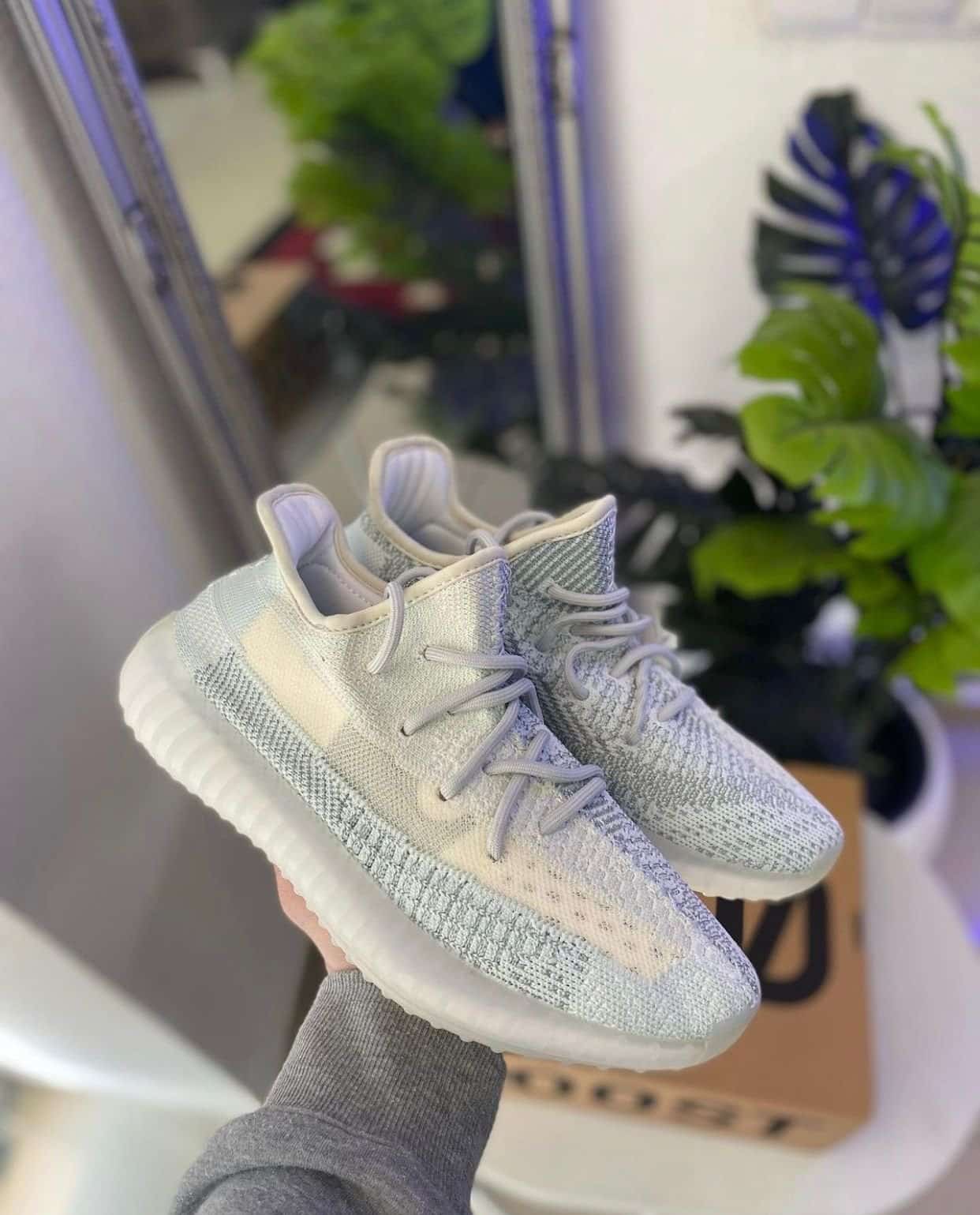 Branded Yeezy Boost 350 V2 Bone White Sneakers