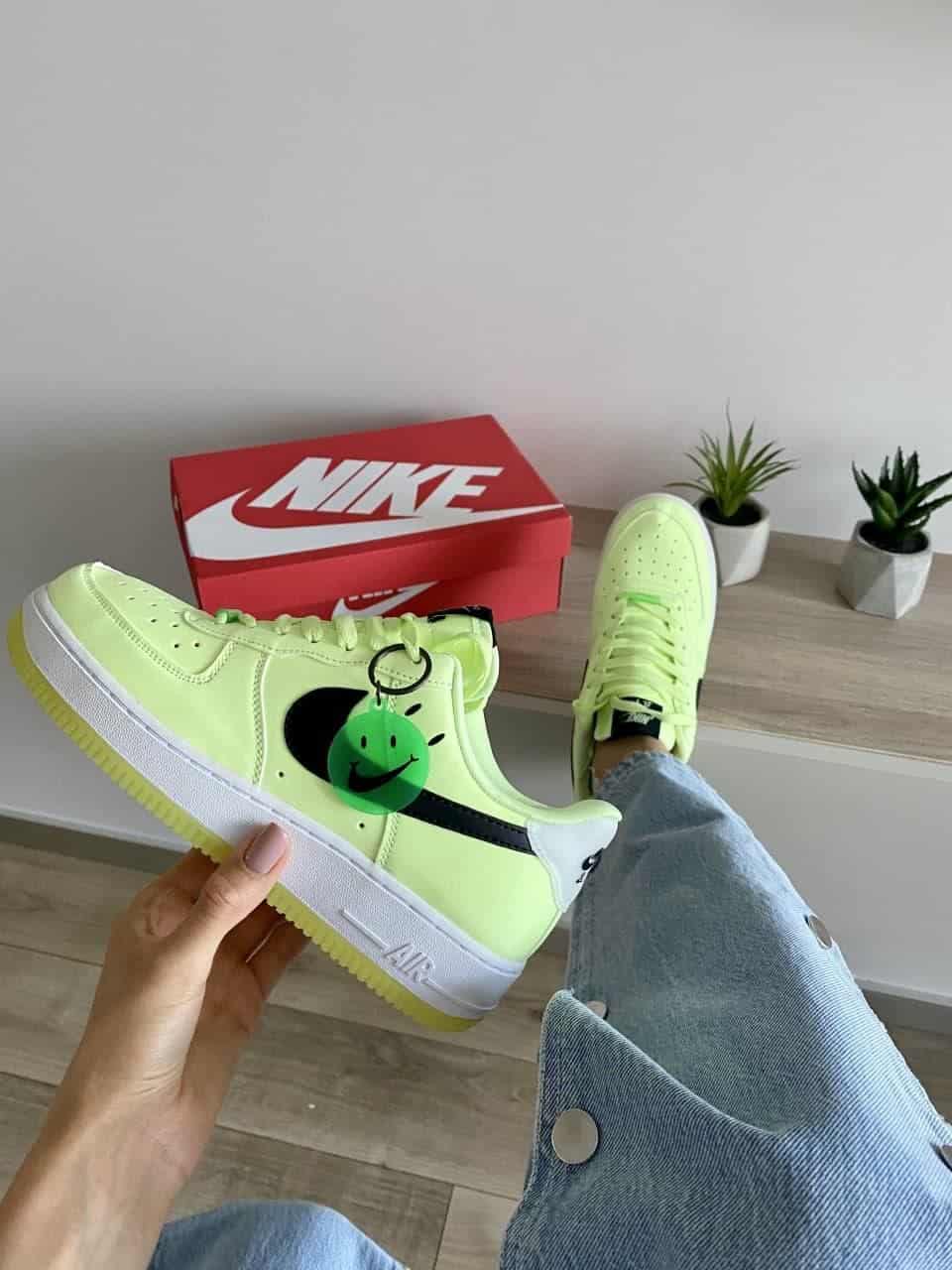 Branded Airforce 1 Light Green Sneakers