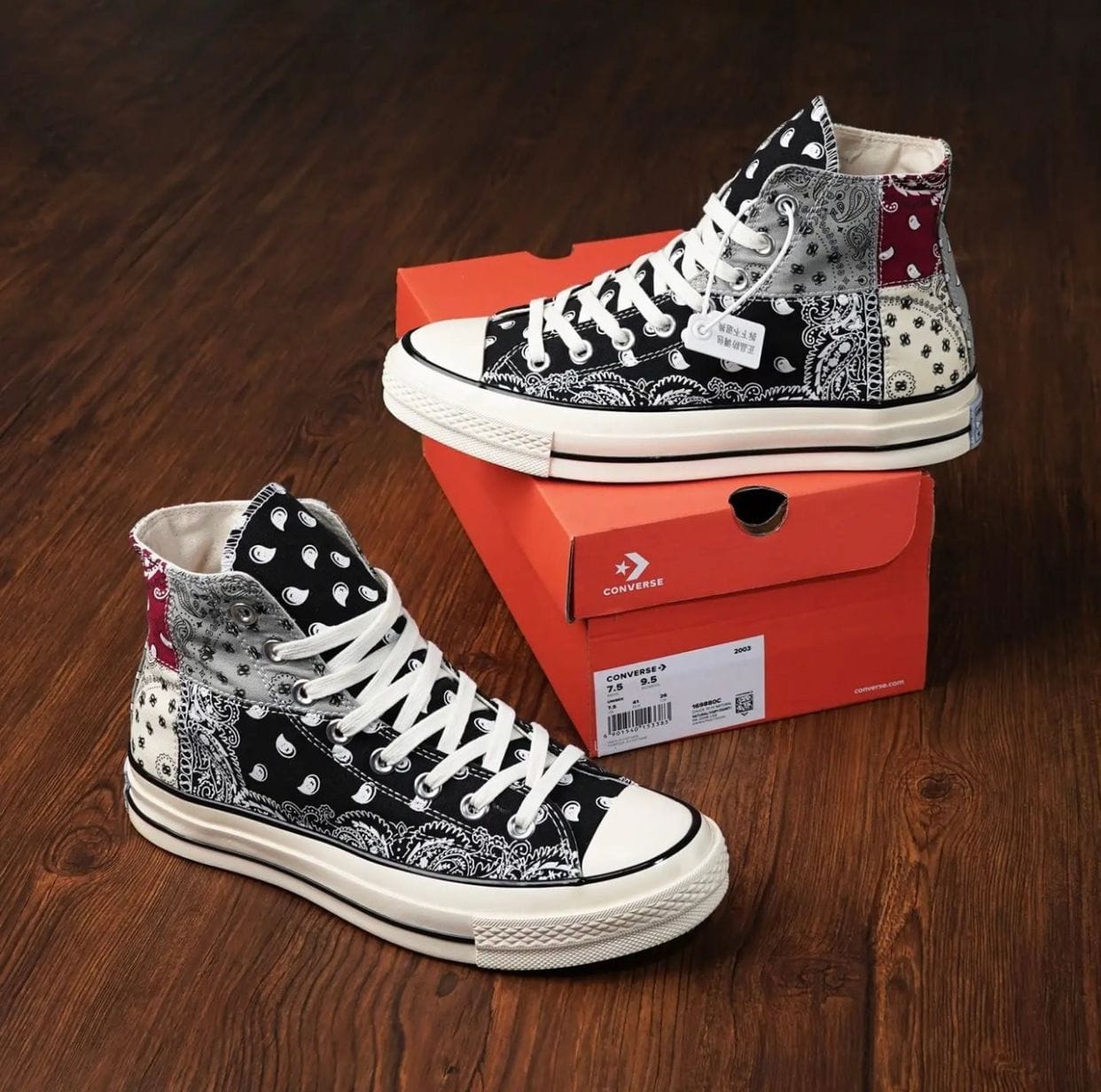 Branded  Chuck 70 High Paisley Sneakers