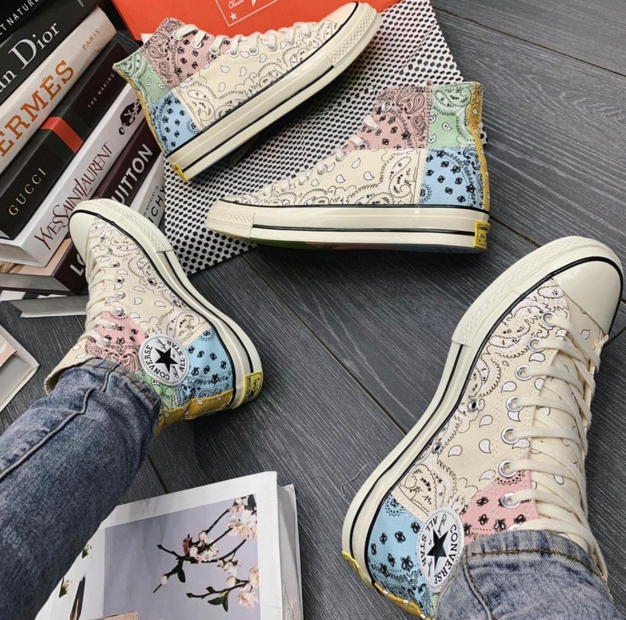 Branded  Chuck 70 High Paisley Sneakers