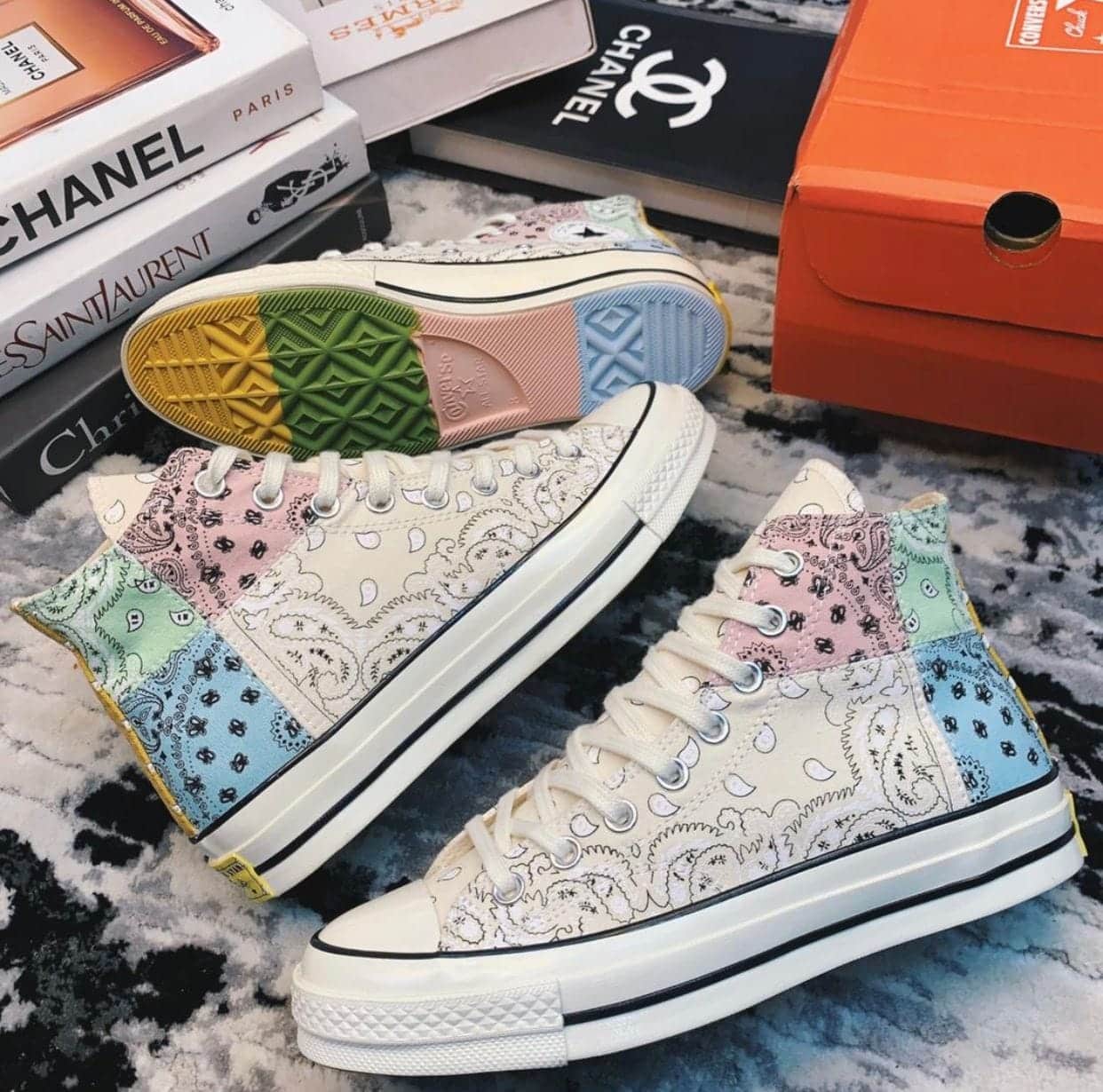 Branded  Chuck 70 High Paisley Sneakers