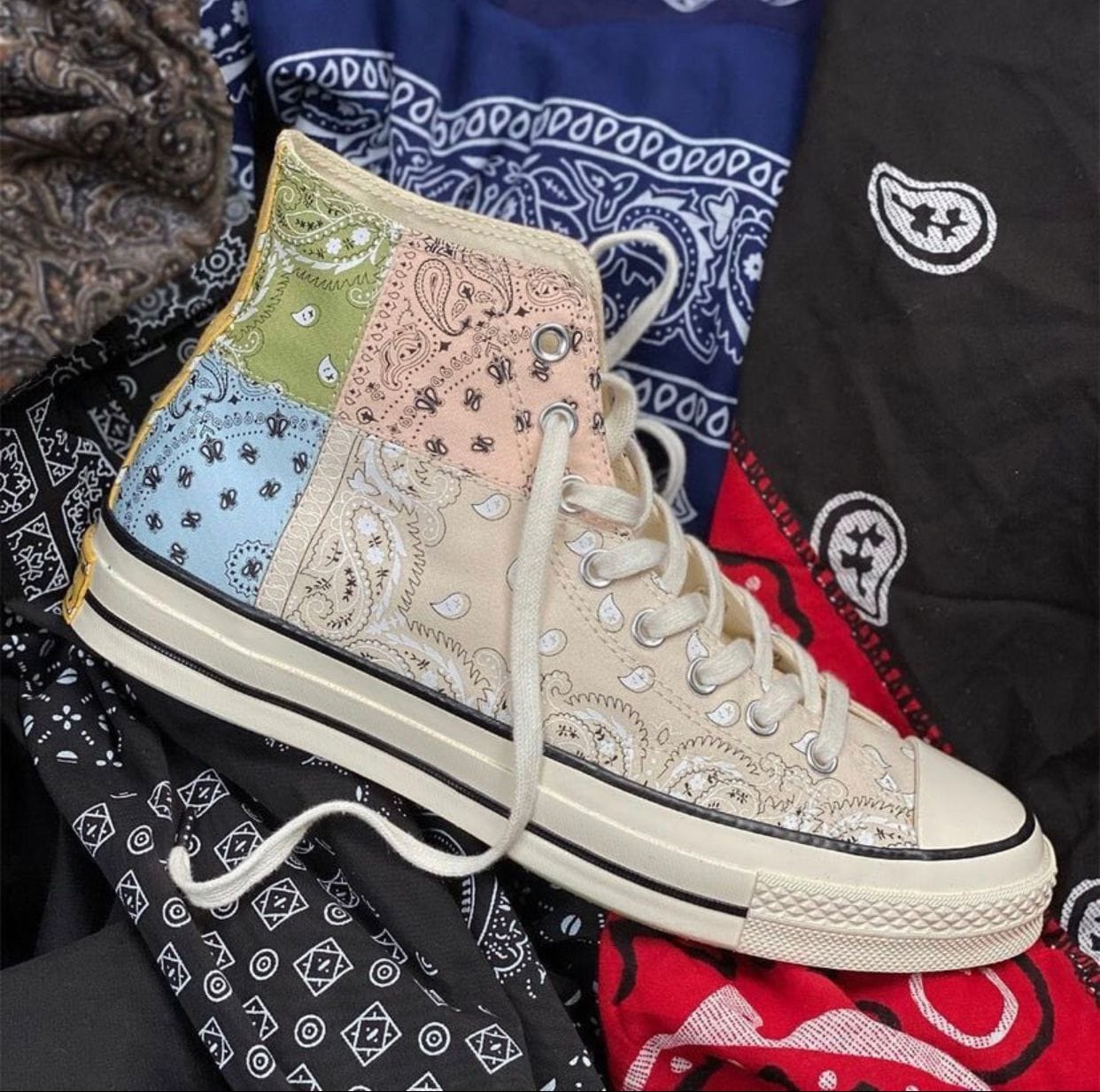 Branded  Chuck 70 High Paisley Sneakers