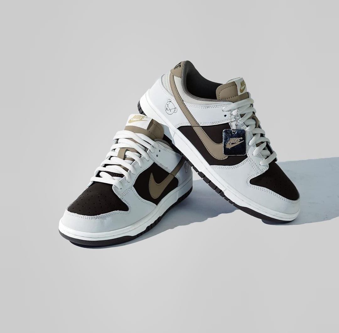Branded SB Dunk Grey Panda Low Sneakers