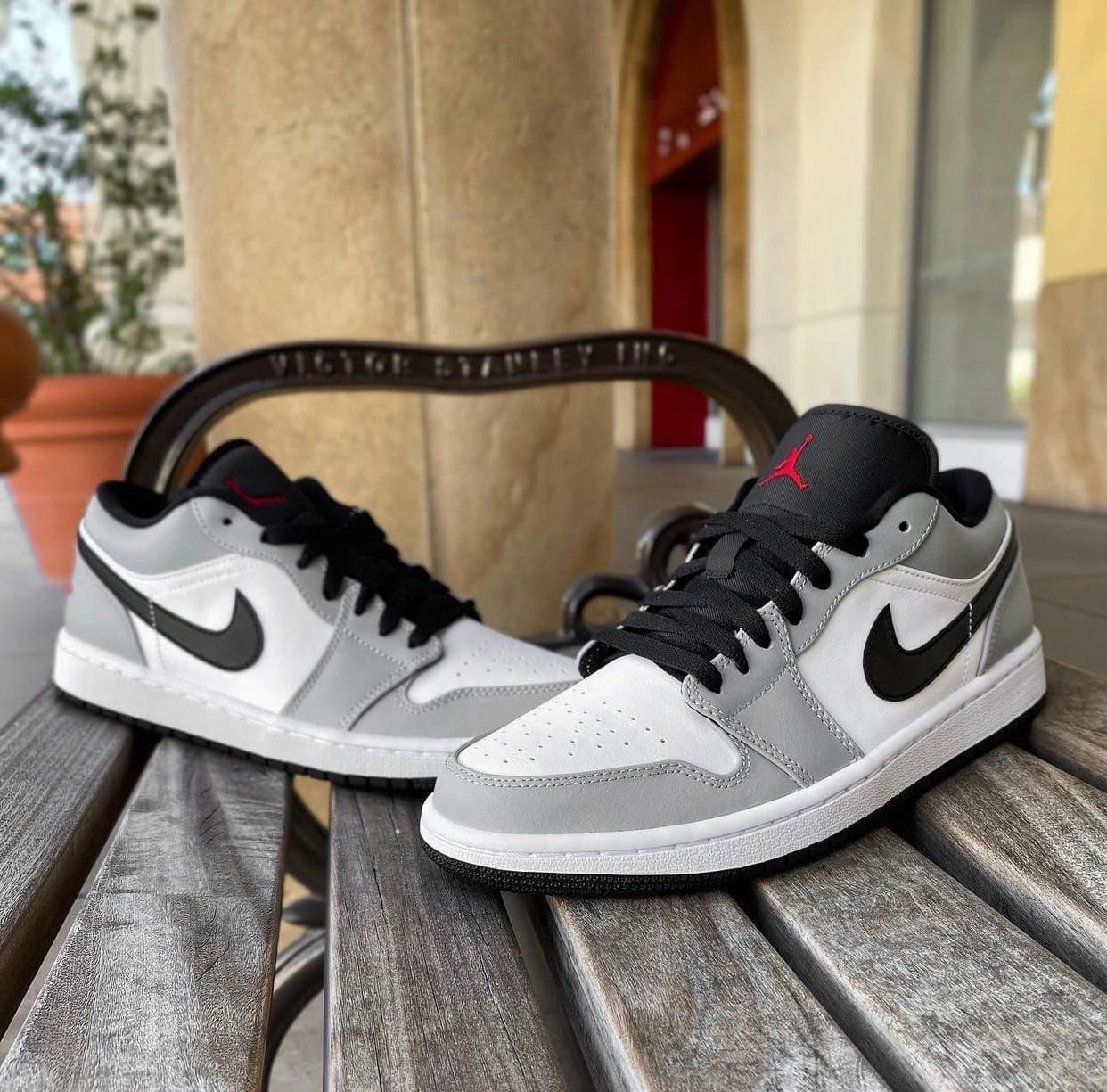 Branded Air 1 Smoke Grey Low Sneakers