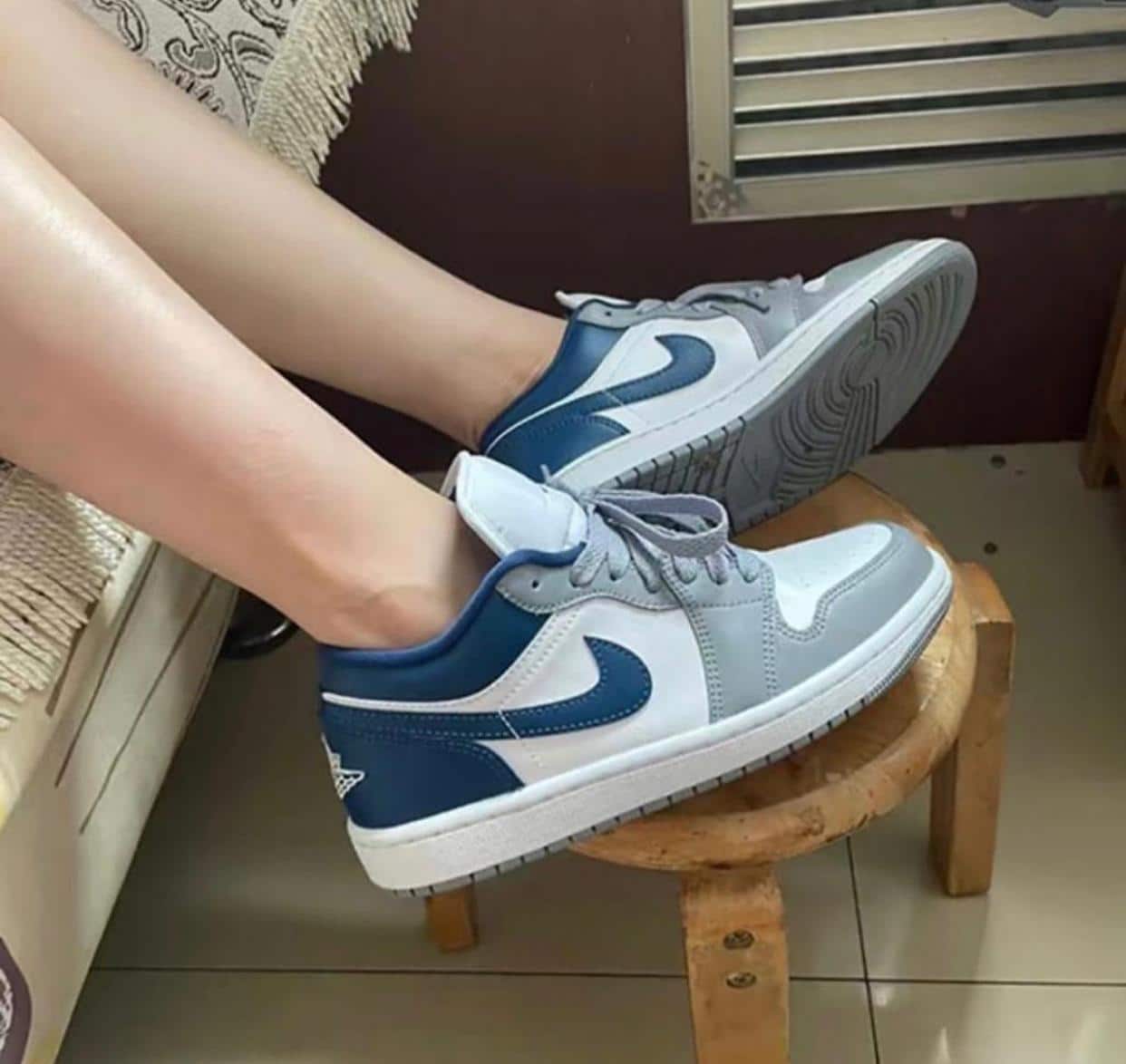 Branded Air 1 French Blue Low Sneakers