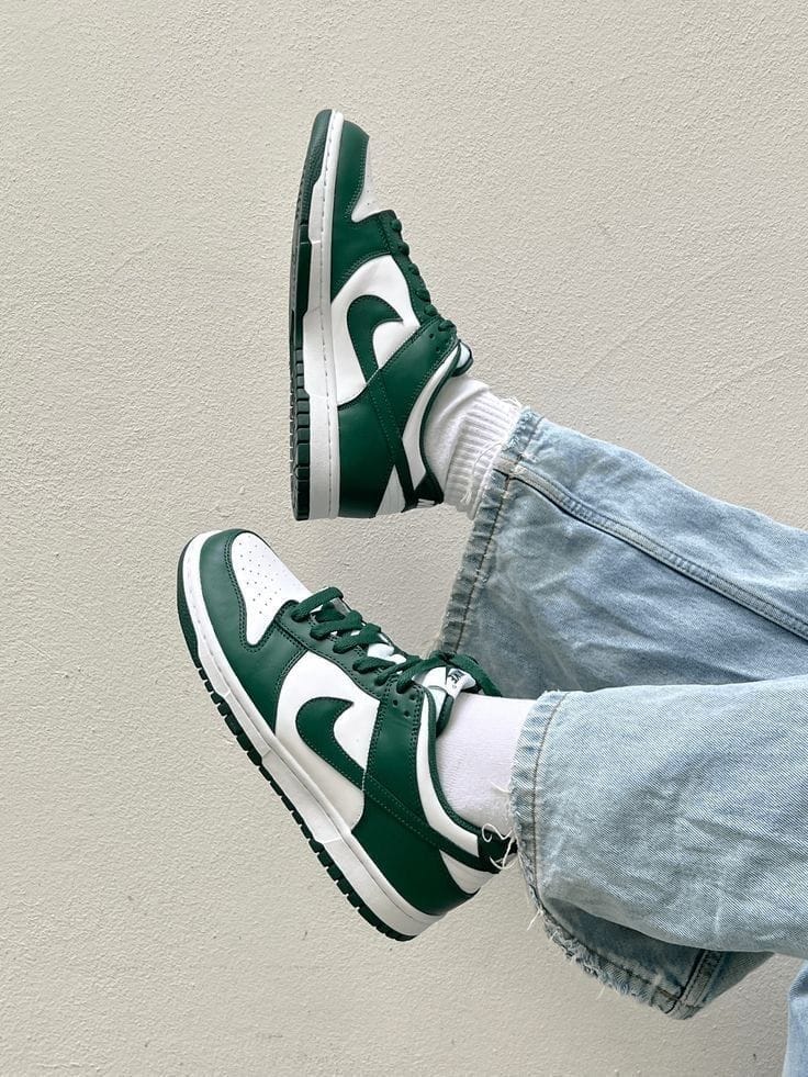 Branded SB Dunk Spartan Green Sneakers