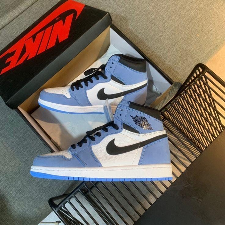 Branded Air 1 University Blue Long Sneakers