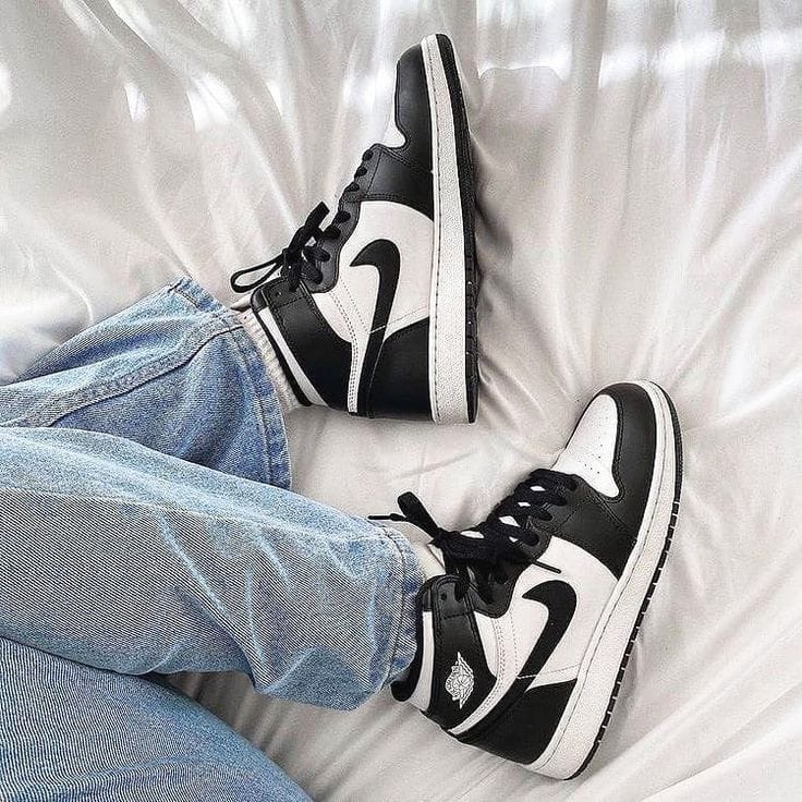 Branded Air 1 Panda Long Sneakers