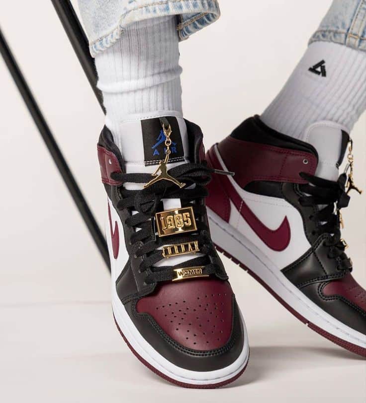 Branded Air 1 Dark Beetroot Long Sneakers