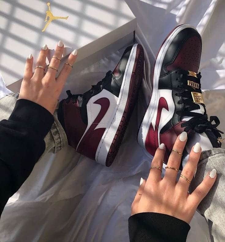 Branded Air 1 Dark Beetroot Long Sneakers