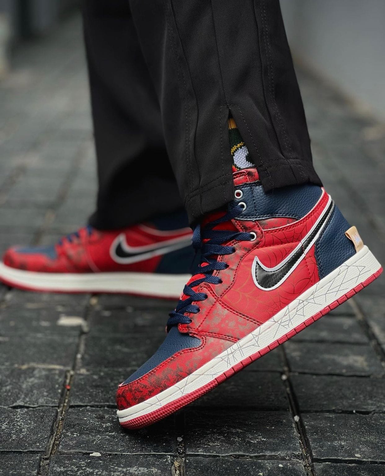 Branded Air 1 Spider Man Long Sneakers
