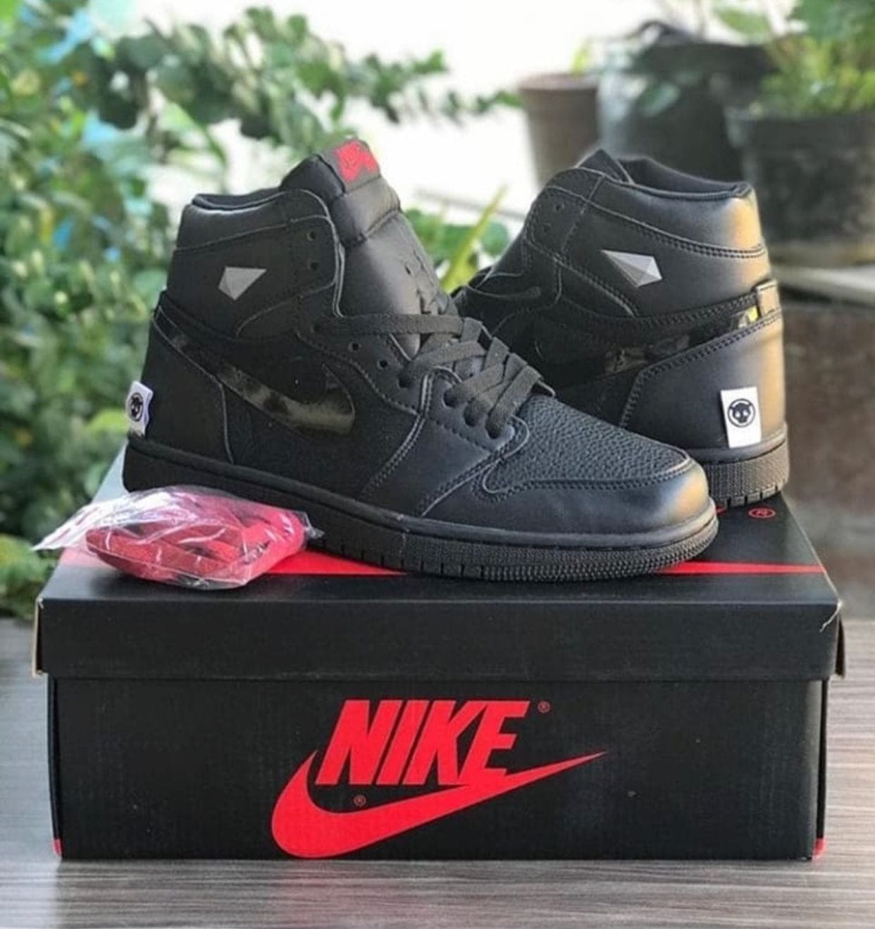 Branded Air 1 Rox Black Long Sneakers