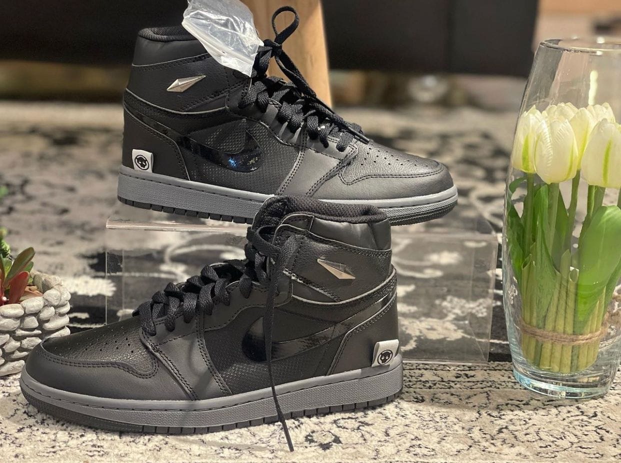 Branded Air 1 Rox Black Long Sneakers