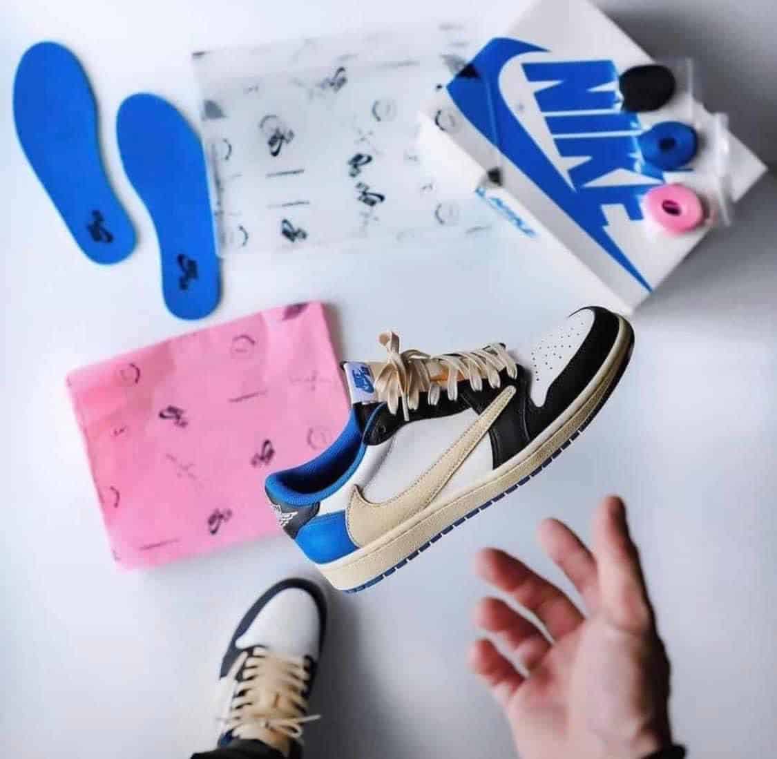 Branded Air 1 Travis Scott Fragment Sneakers