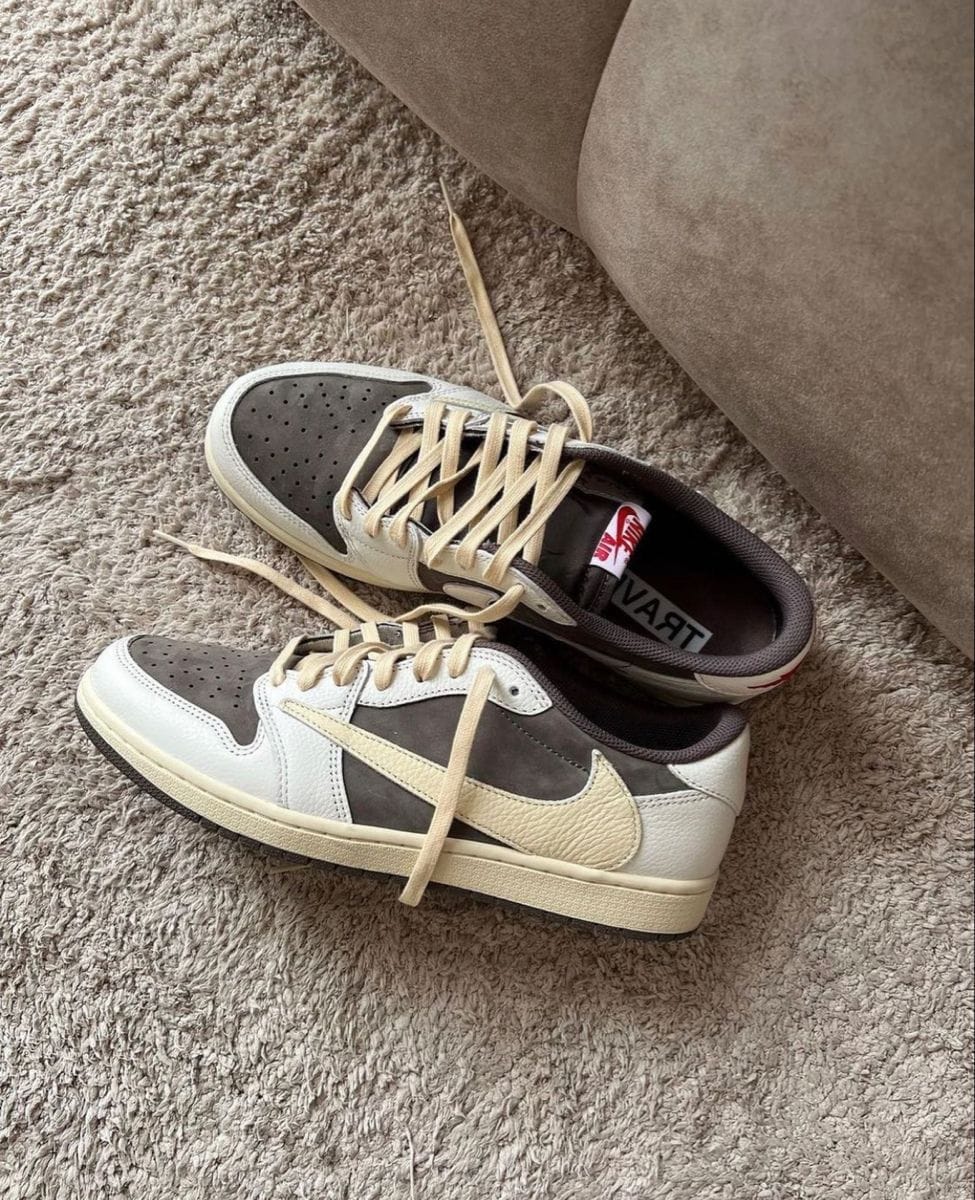 Branded Air 1 Travis Scott Mocha Sneakers