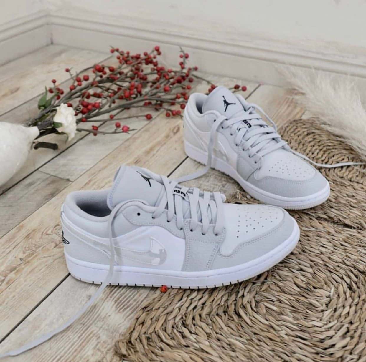 Branded Air 1 White Camo Sneakers