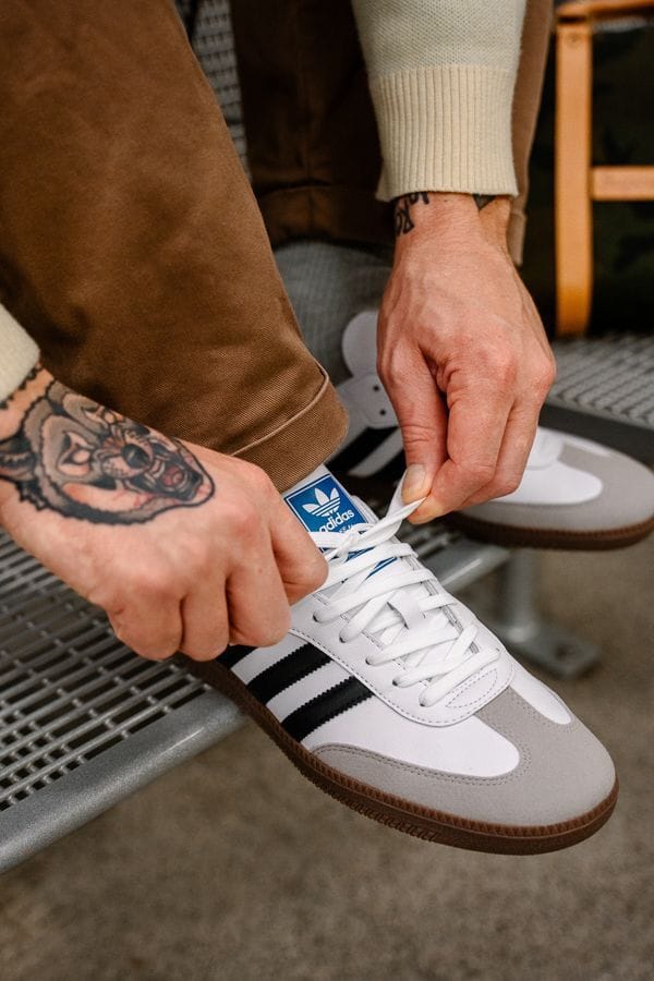 Branded Samba White Sneakers