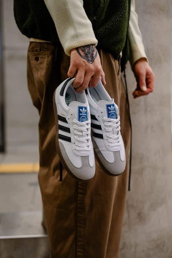Branded Samba White Sneakers