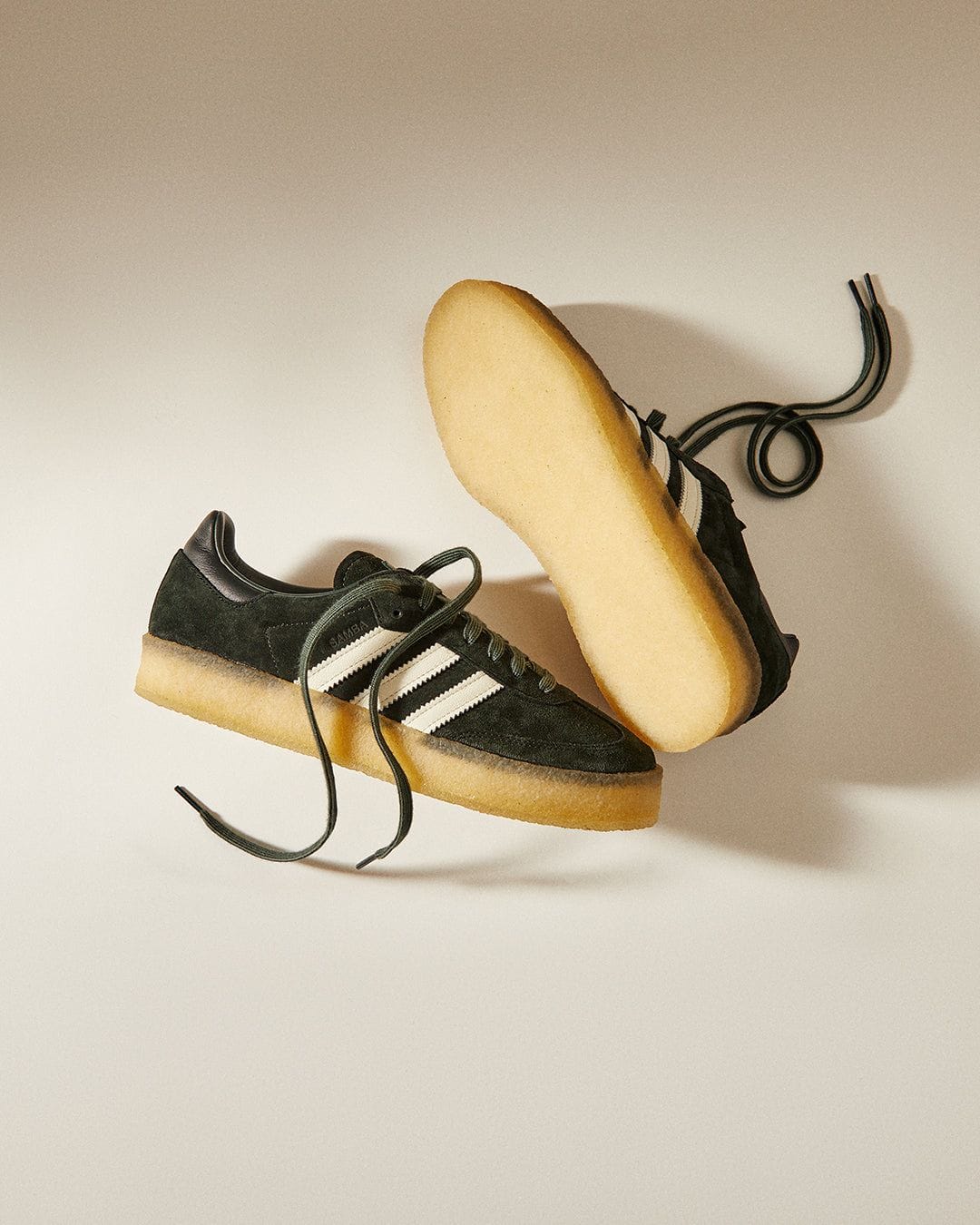 Branded X Clarks Samba Black Sneakers