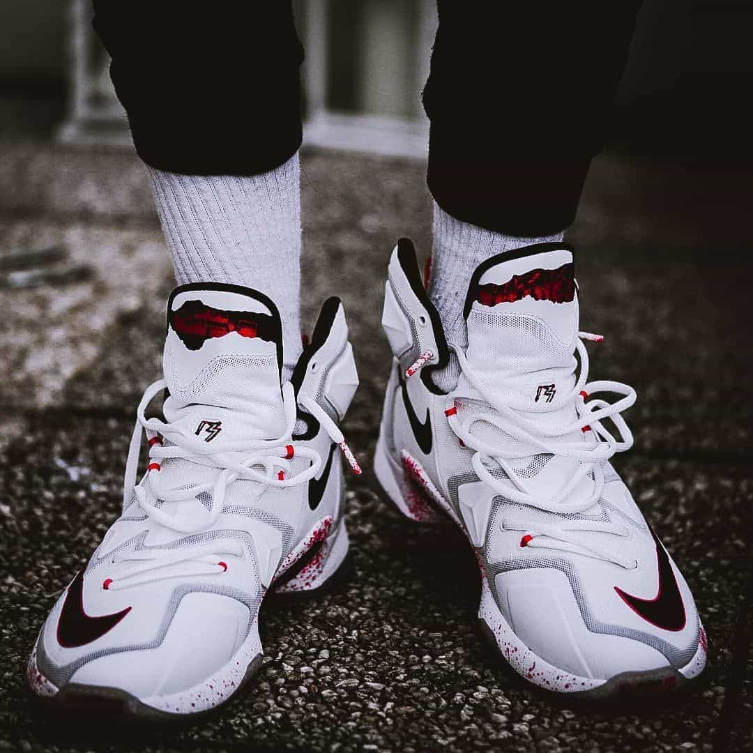 Branded LeBron 13 basketball shoes