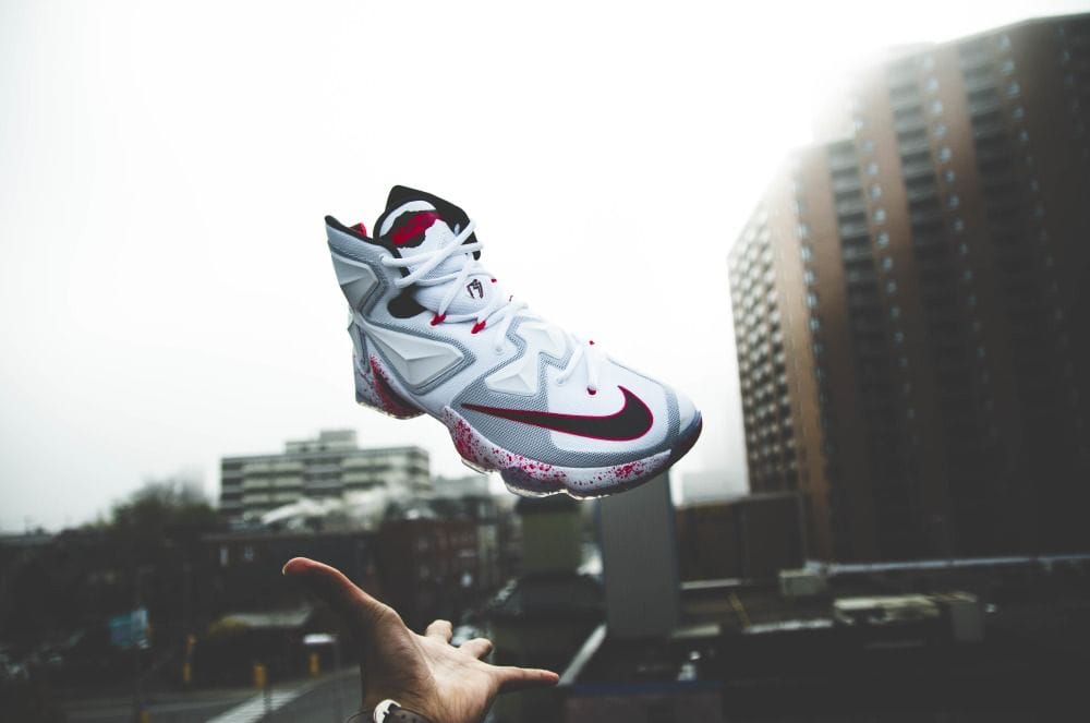 Branded LeBron 13 basketball shoes