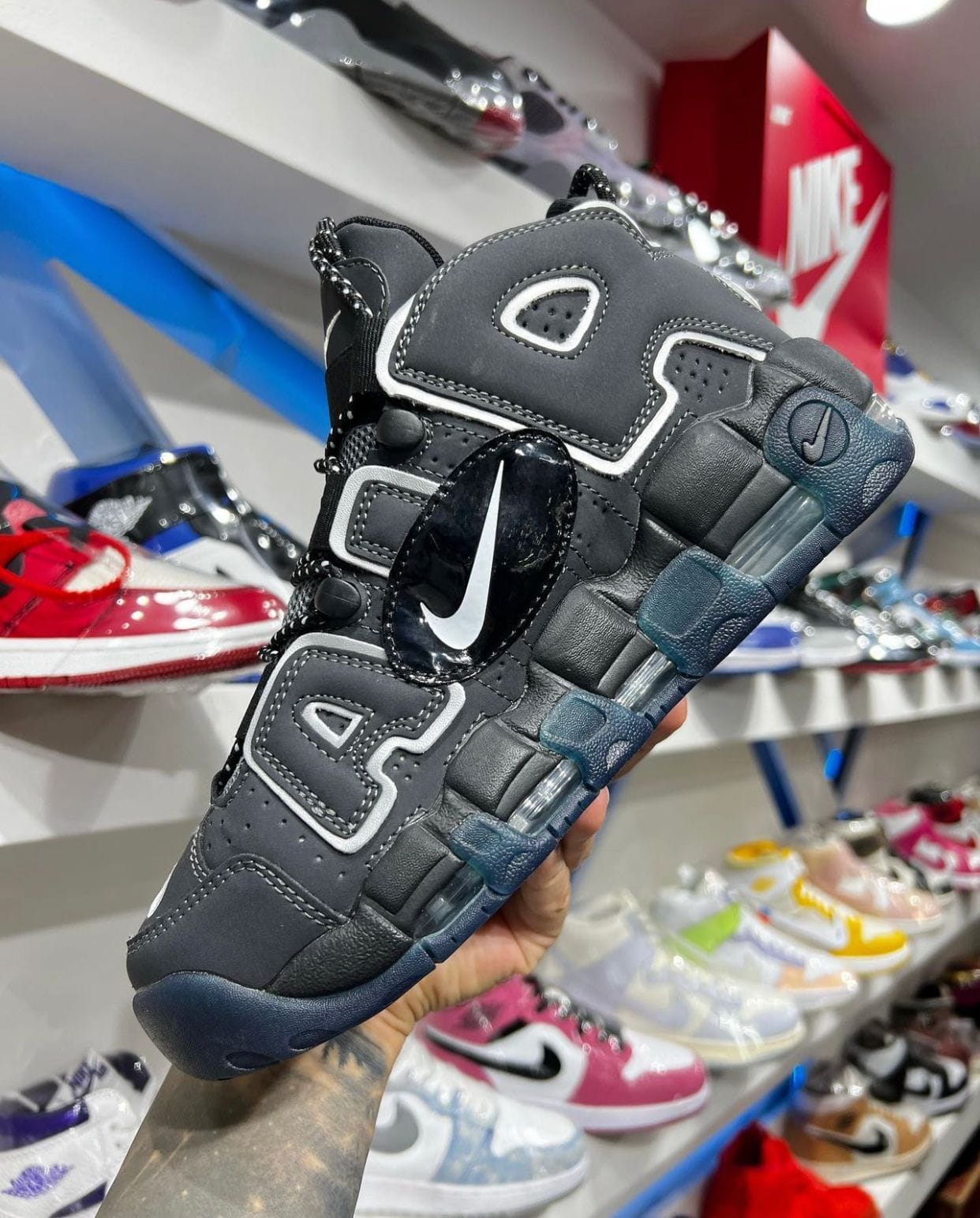 Branded Air More Uptempo Classic Sneakers