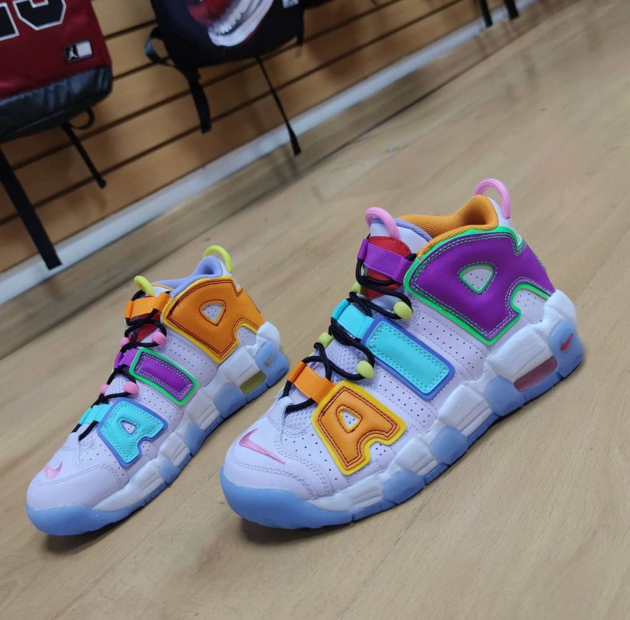 Branded Air More Uptempo Sky Orange Sneakers