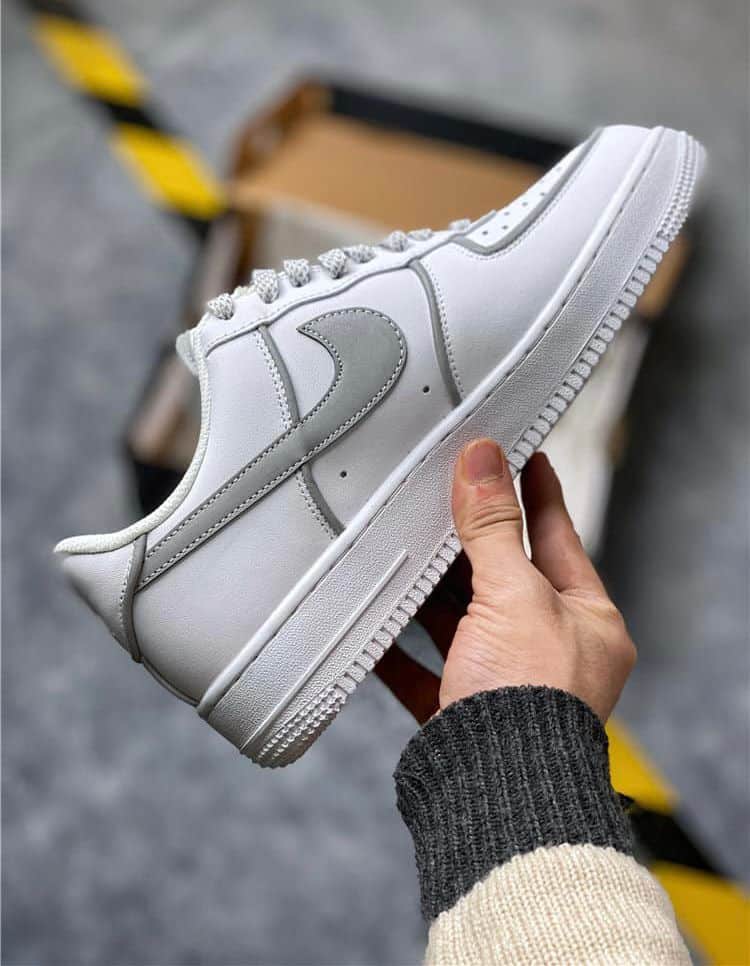Branded Airforce 1 White Grey Sneakers